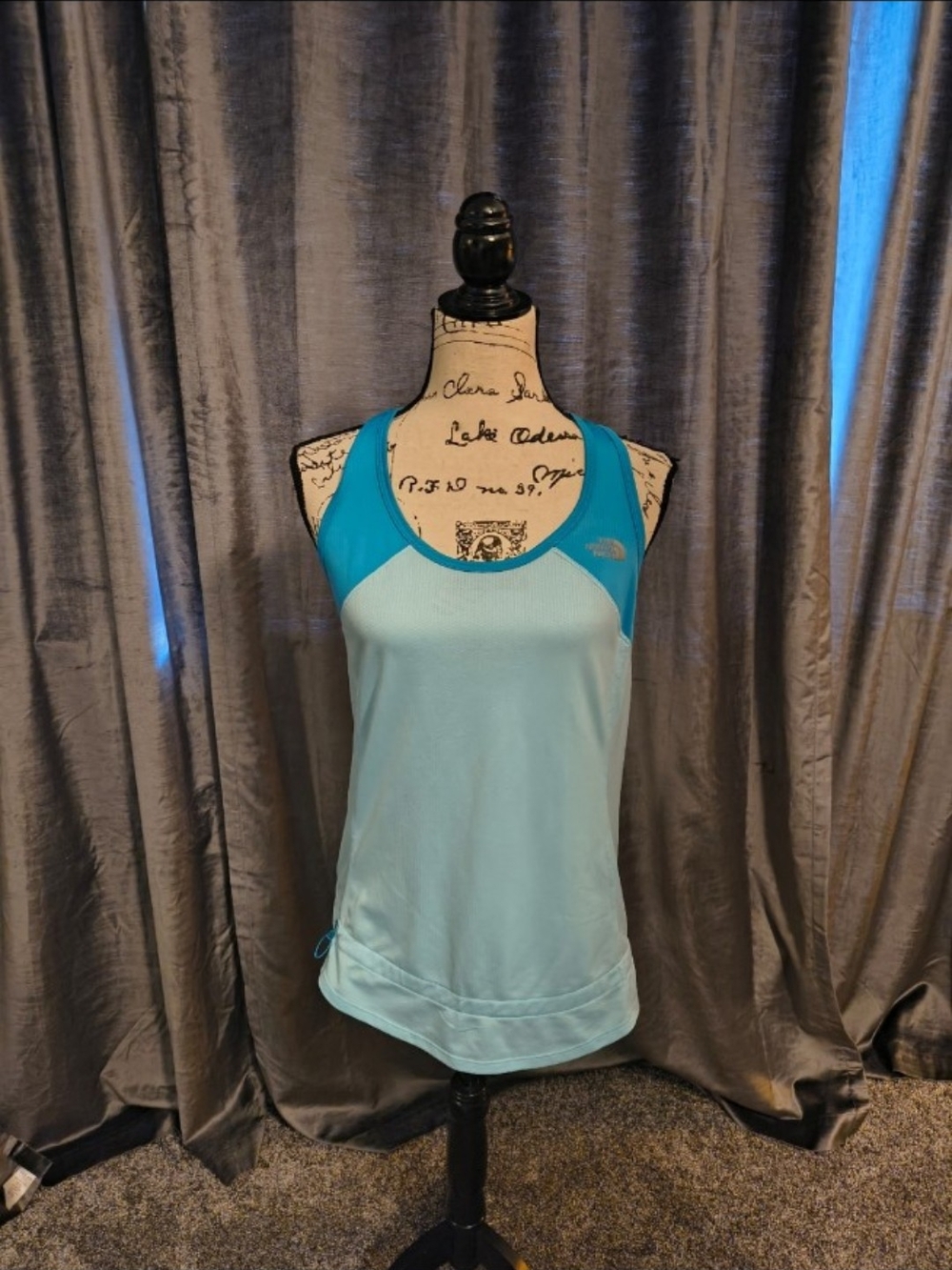 The North Face Women's Aqua and Teal Racerback Tank